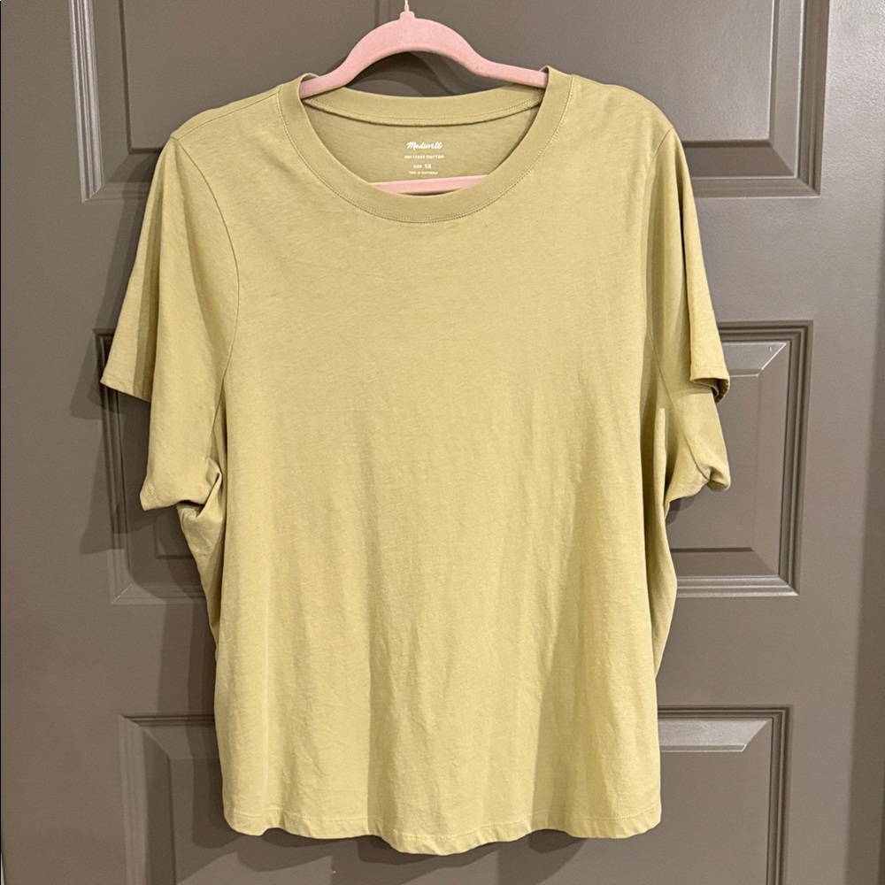 Madewell Softfade Cotton Tee in Olive